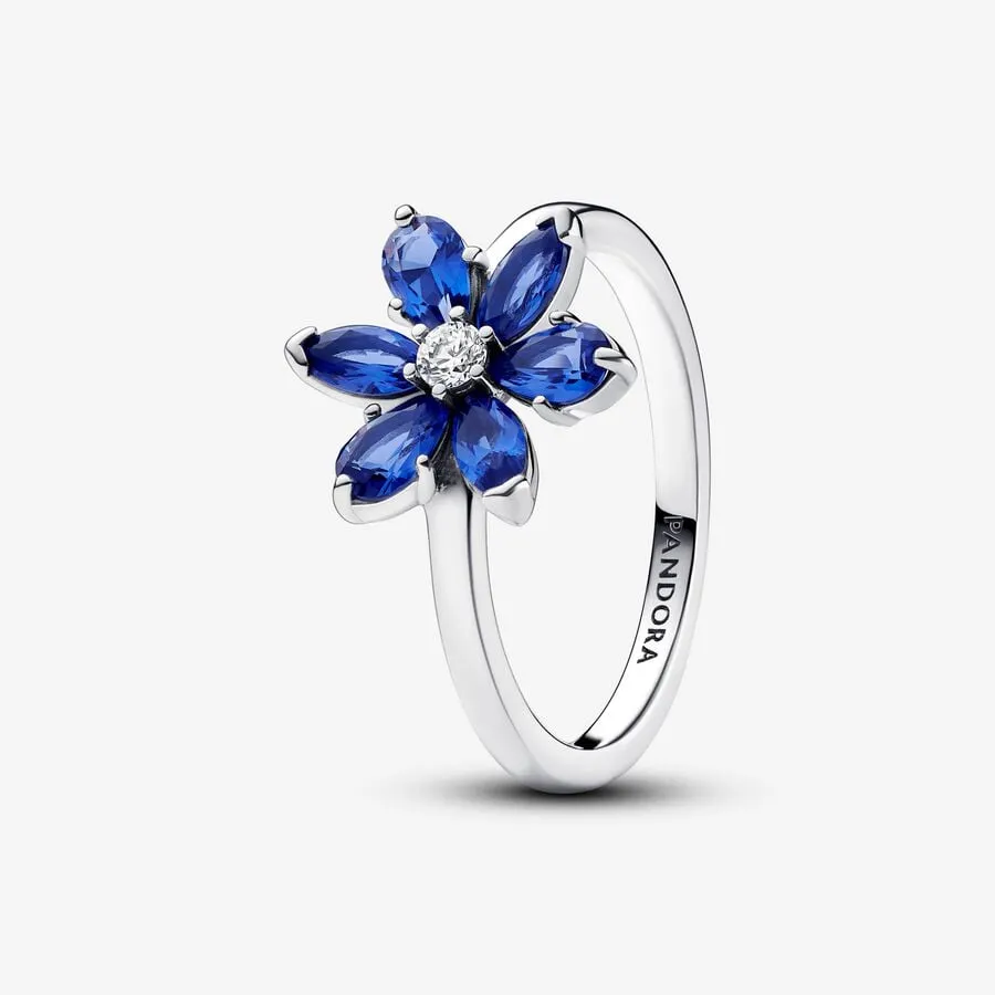 Anello Pandora Herbarium Fiore Blu