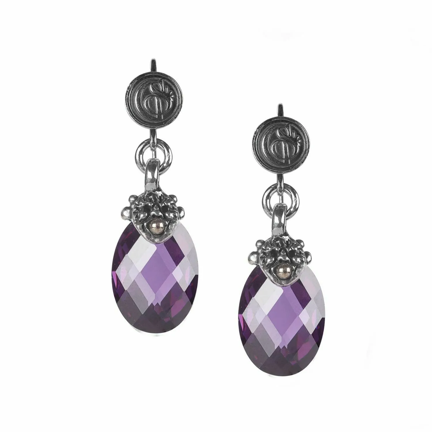 Orecchini Iride Viola - GERARDO SACCO