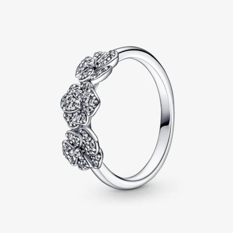 Anello Pandora Viole del Pensiero Luminose