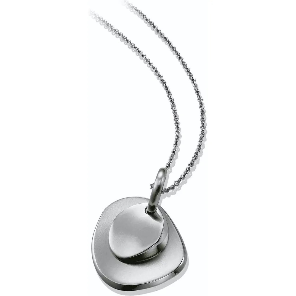 Collana BREIL JOIN TJ0886 Croce Laccio Nero Acciaio Inossidabile Cross