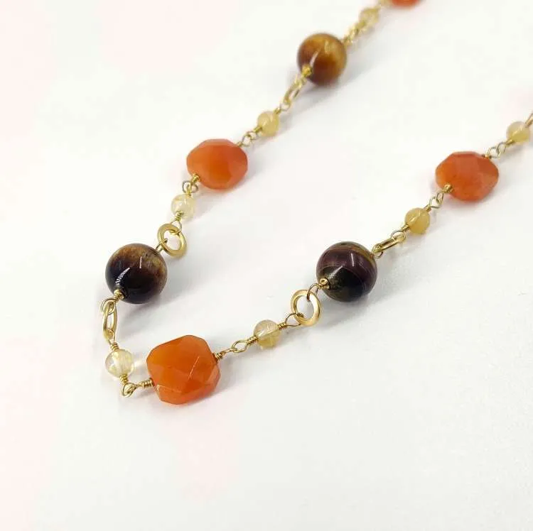 Collana lunga Gemme con pietre dure