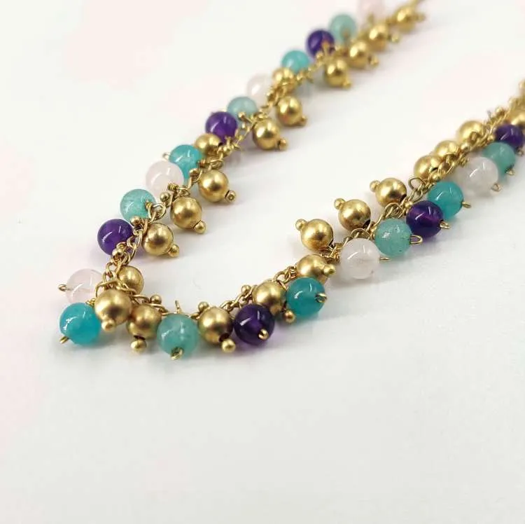 Collana Grappoli con pietre dure