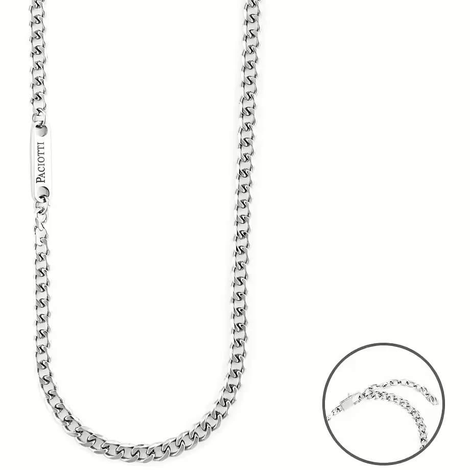 COLLANA PACIOTTI STEEL CATENA GRUMETTA - 4UCL6139
