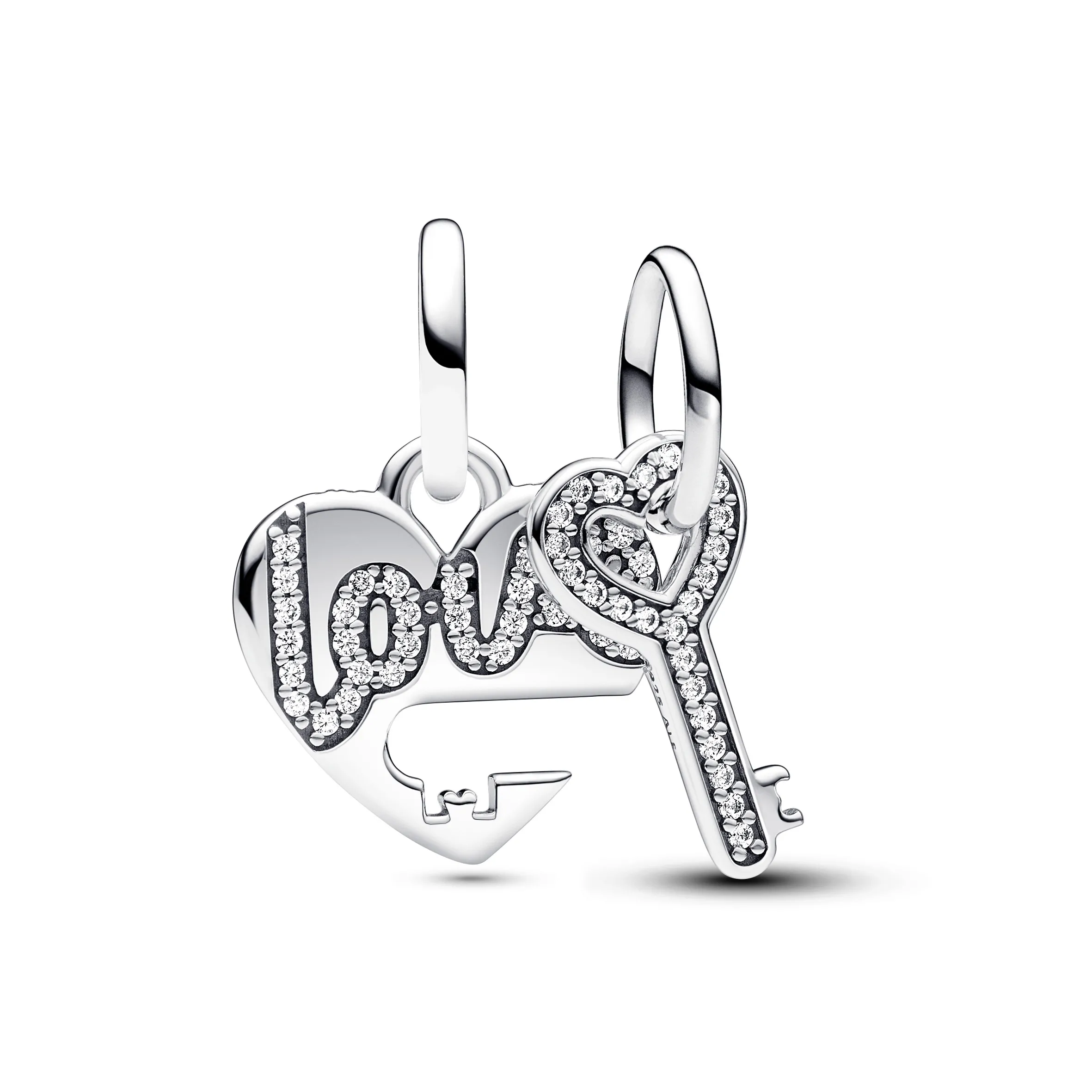 Charm Pandora Pendente Divisibile Cuore E Chiave