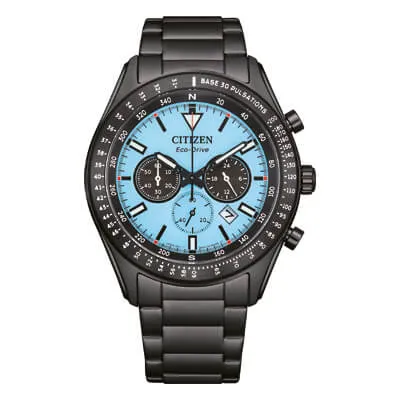 Orologio Uomo Citizen Rescue Crono Eco Drive con Quadrante Turchese 43 mm