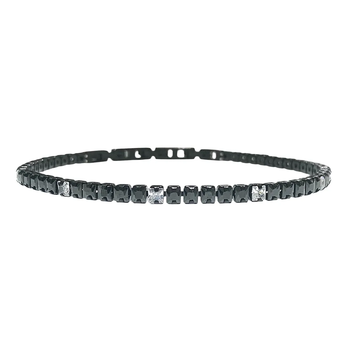 BRACCIALE TENNIS NERO