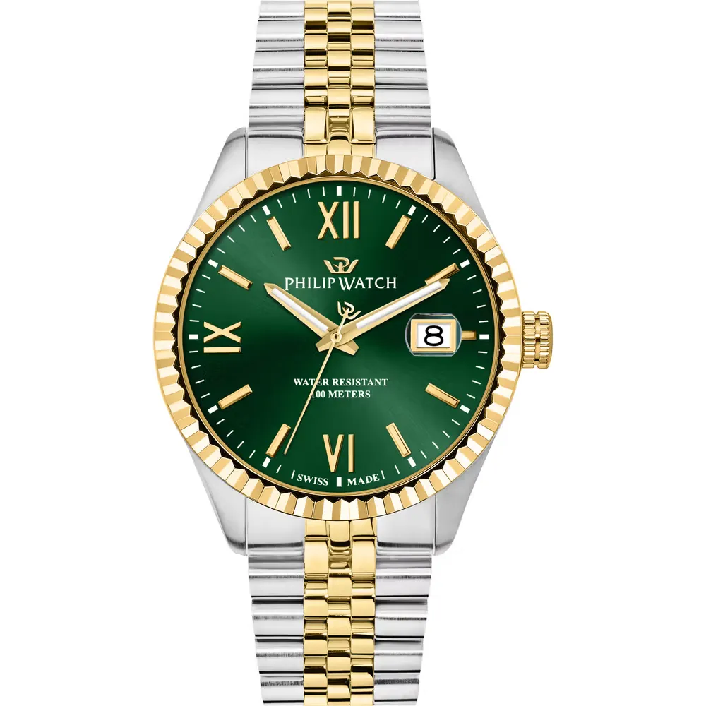 Orologio Uomo Philip Watch Caribe al Quarzo con Quadrante Verde 41 mm