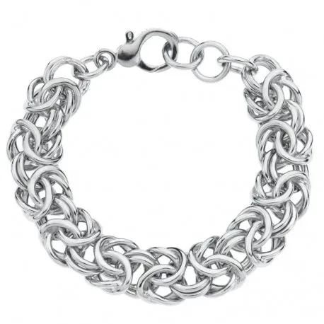 Bracciale Donna Suali Maglia Bizantina Piatta