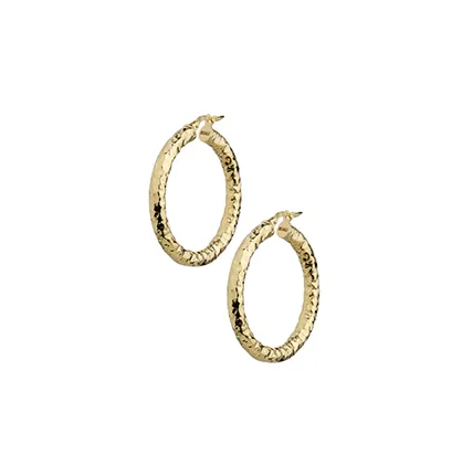 Orecchini Donna Suali Dorati Canna Battuta