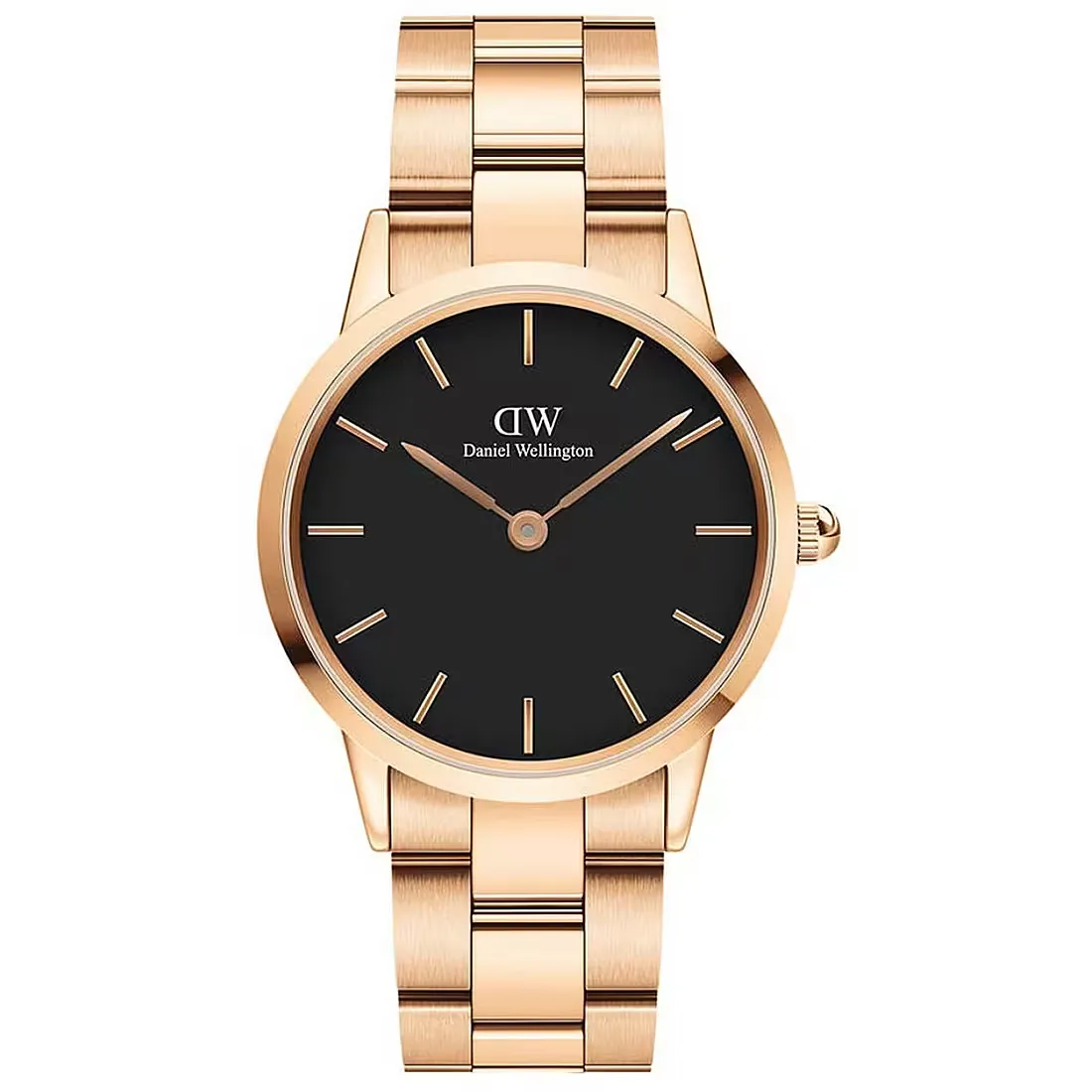Orologio Donna Daniel Wellington Iconic Link al Quarzo con Quadrante Nero 36 mm