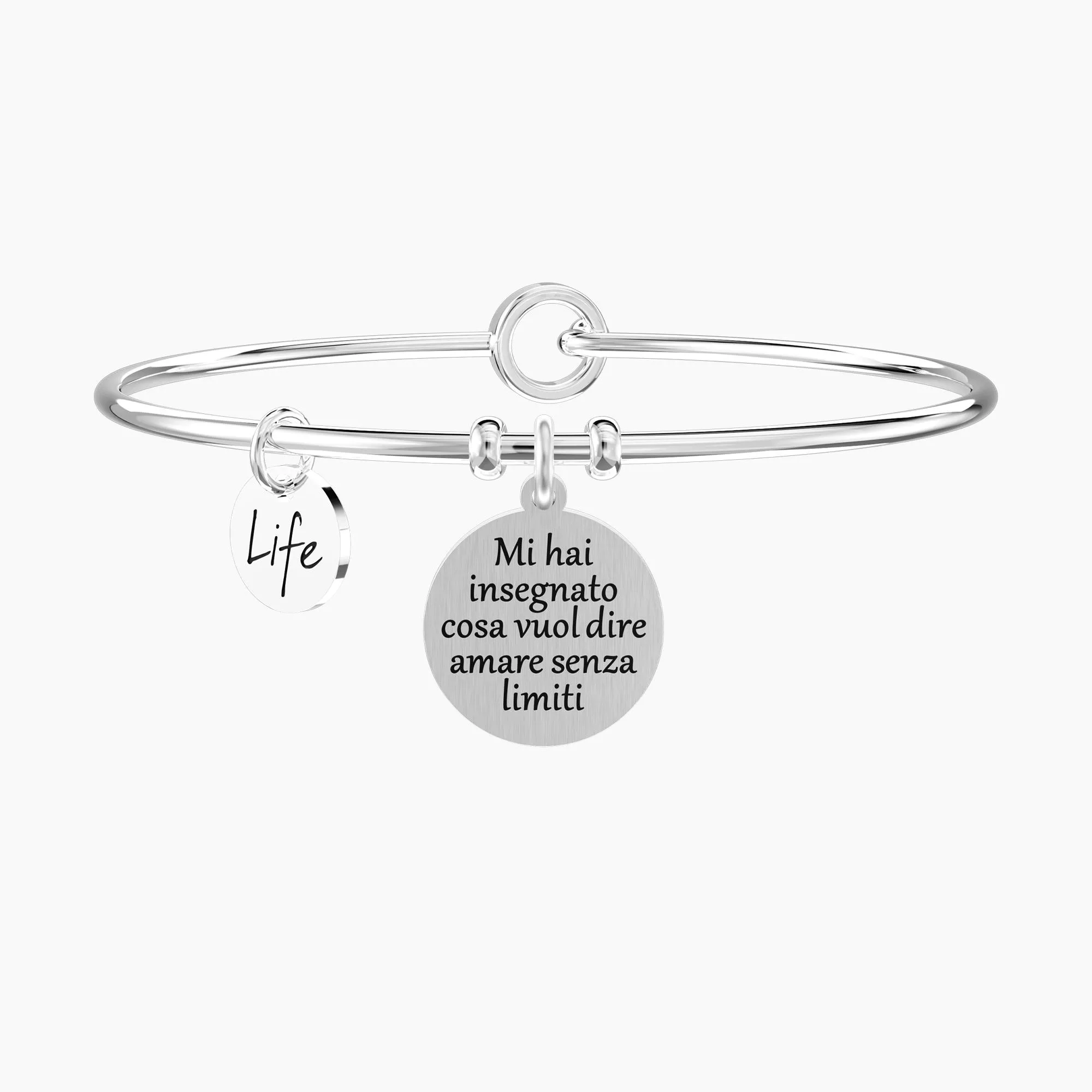 Bracciale Donna Kidult Family Rigido con Ciondolo Mamma