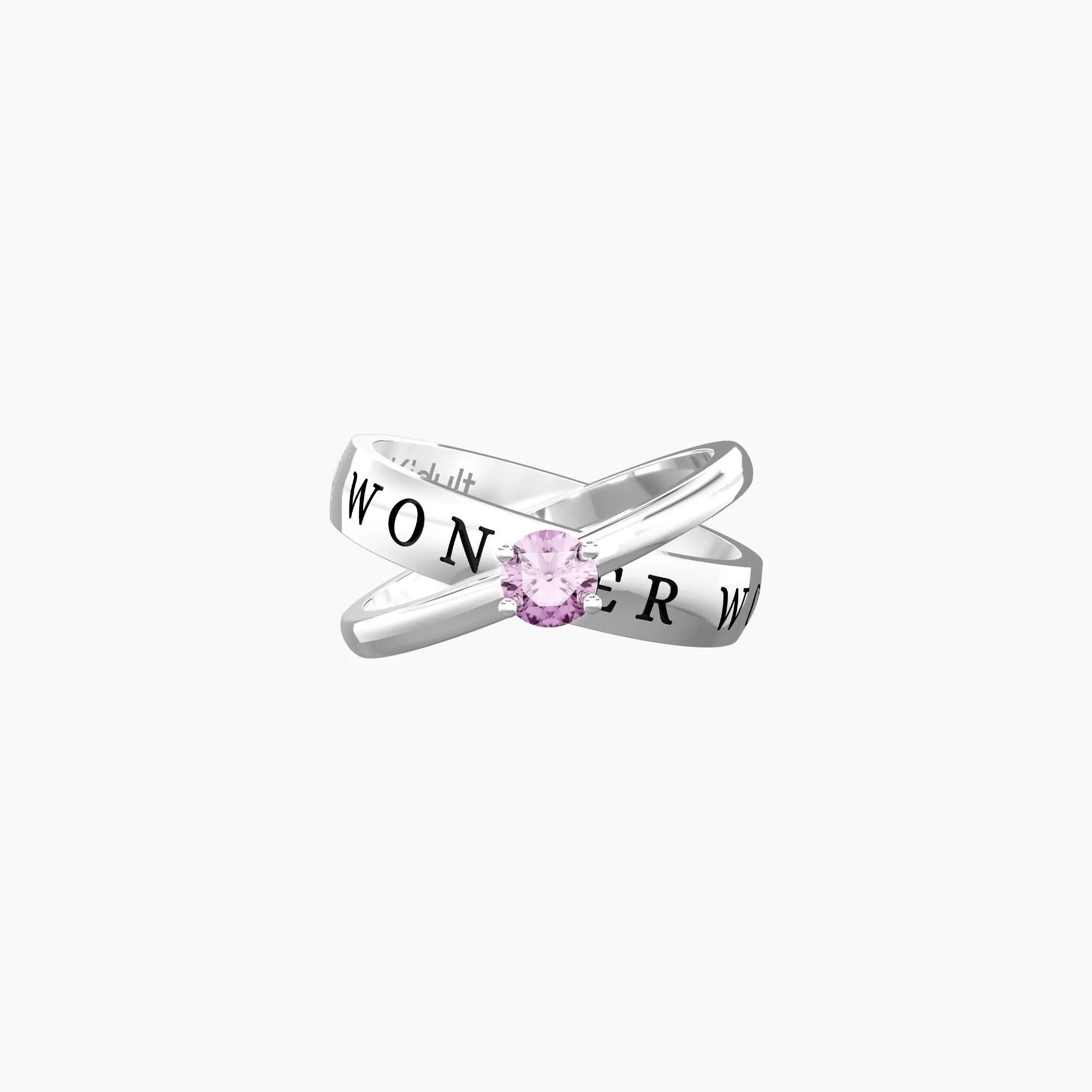 Anello Donna Kidult Family Simply a Wonder Woman con Zircone Rosa