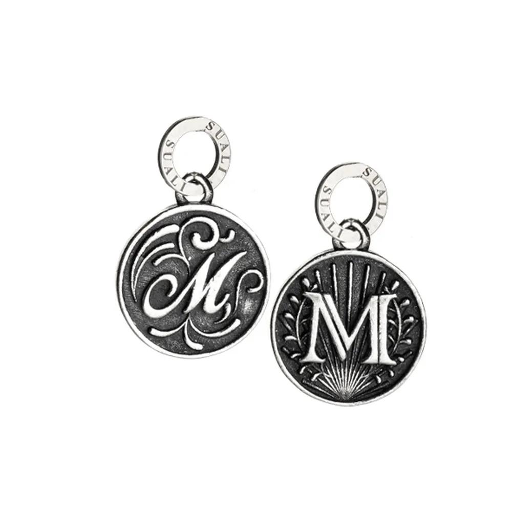 Charm Suali Lettera Bifacciale M