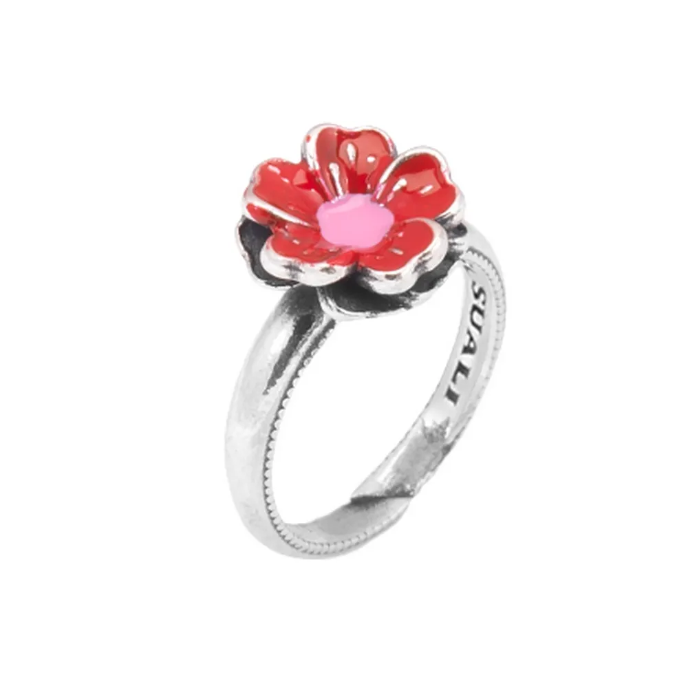 Anello Suali Kids Smaltato Fiore