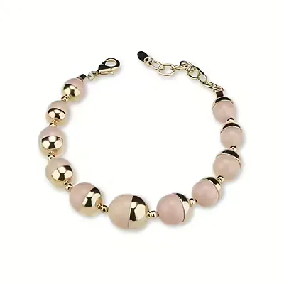 Bracciale Donna Sovrani in Ottone con Conchiglia Ricoperta Rosa