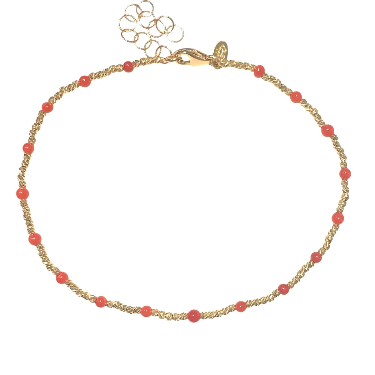 BRACCIALE PALLINO CON CORALLO