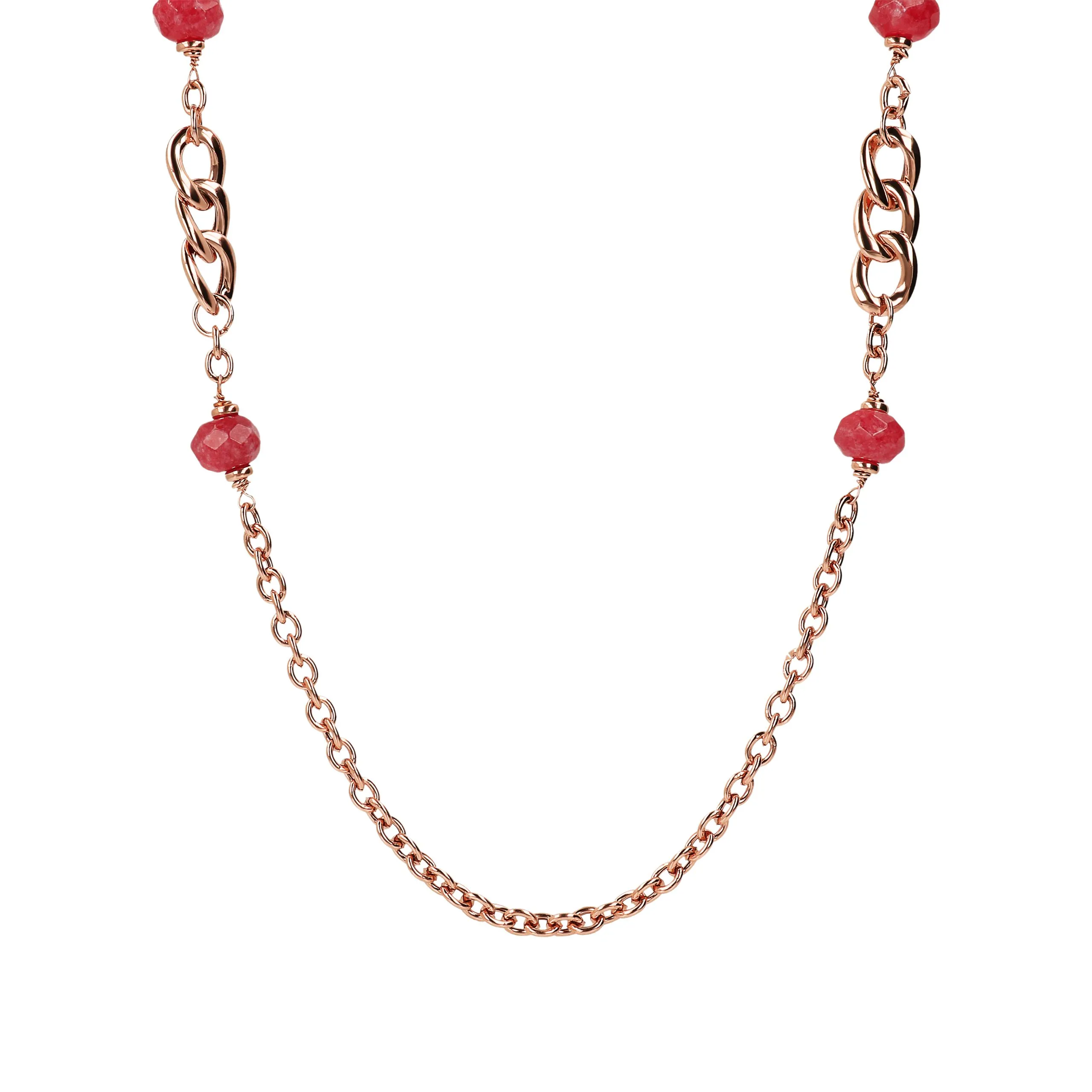 Collana Donna Bronzallure Catena con Inserti e Gemme