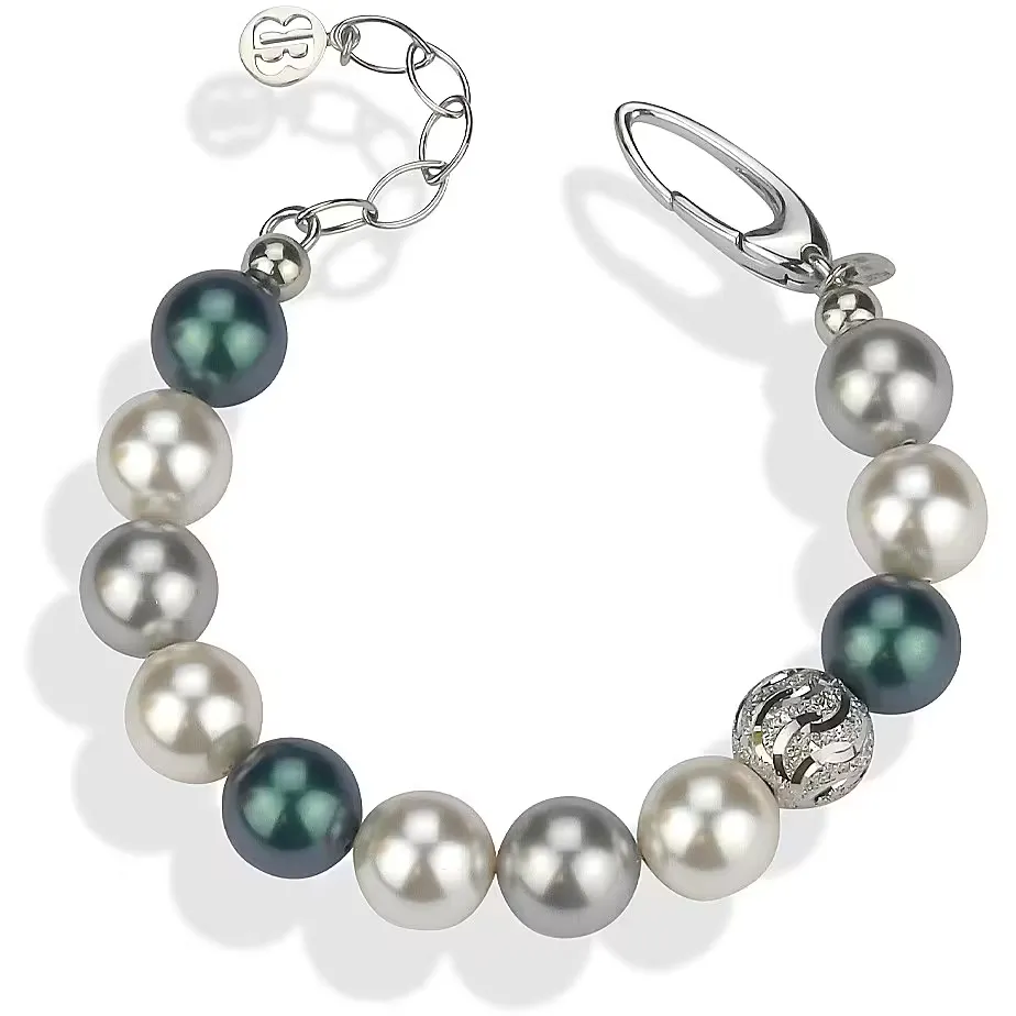 Bracciale Donna Boccadamo in Argento e Perle Tahitian