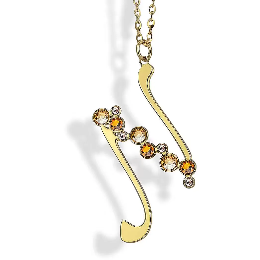 Collana Donna Boccadamo con Pendente Lettera N Decorata con Cristalli