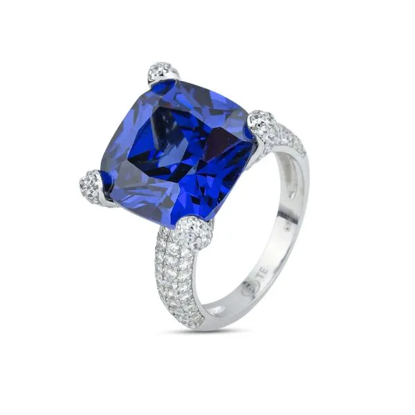 Anello Donna Boccadamo con Zircone Centrale Tanzanite e Zirconi