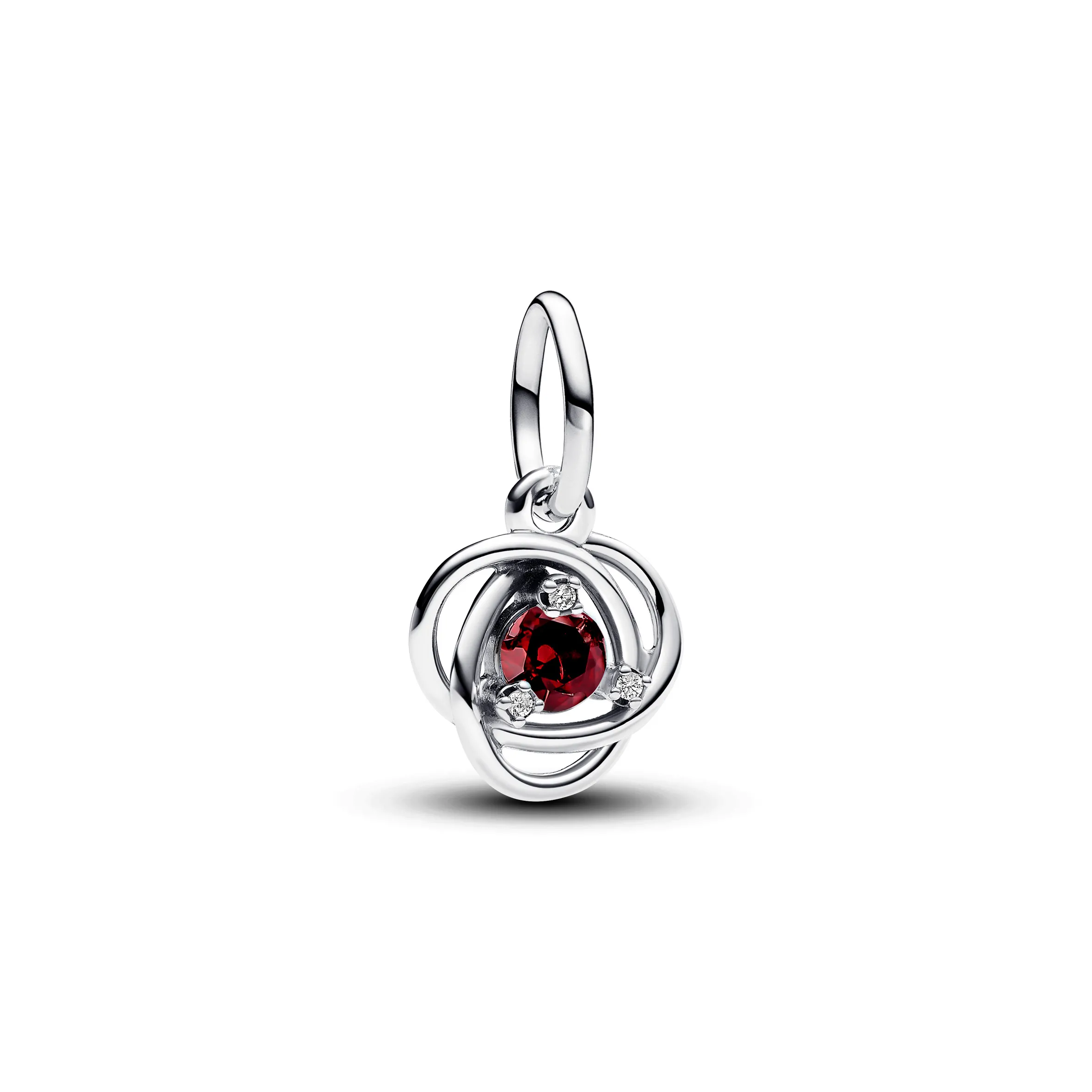 Charm Pendente Pandora Cerchio Eterno Rosso Luglio