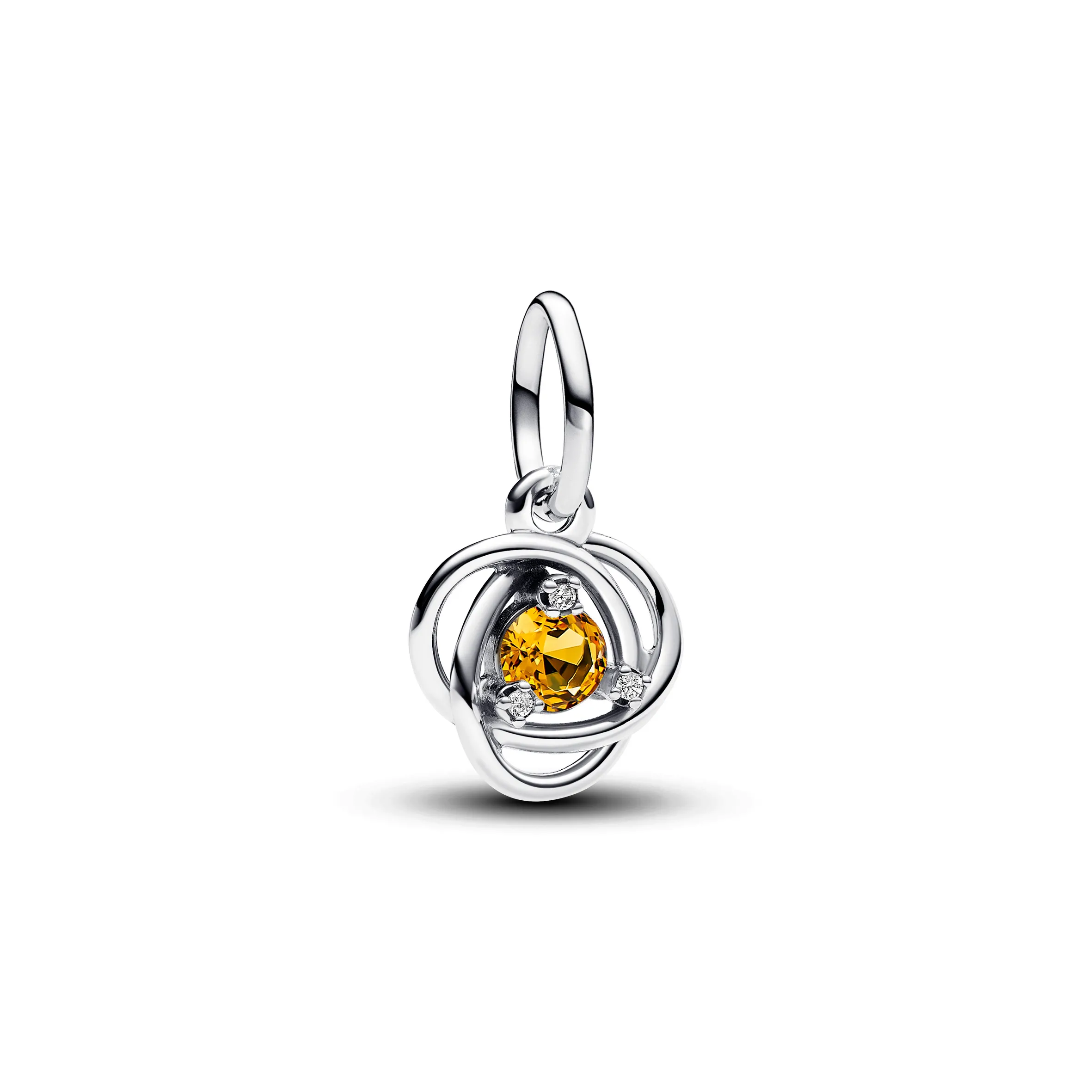 Charm Pendete Pandora Cerchio Eterno Miele Novembre