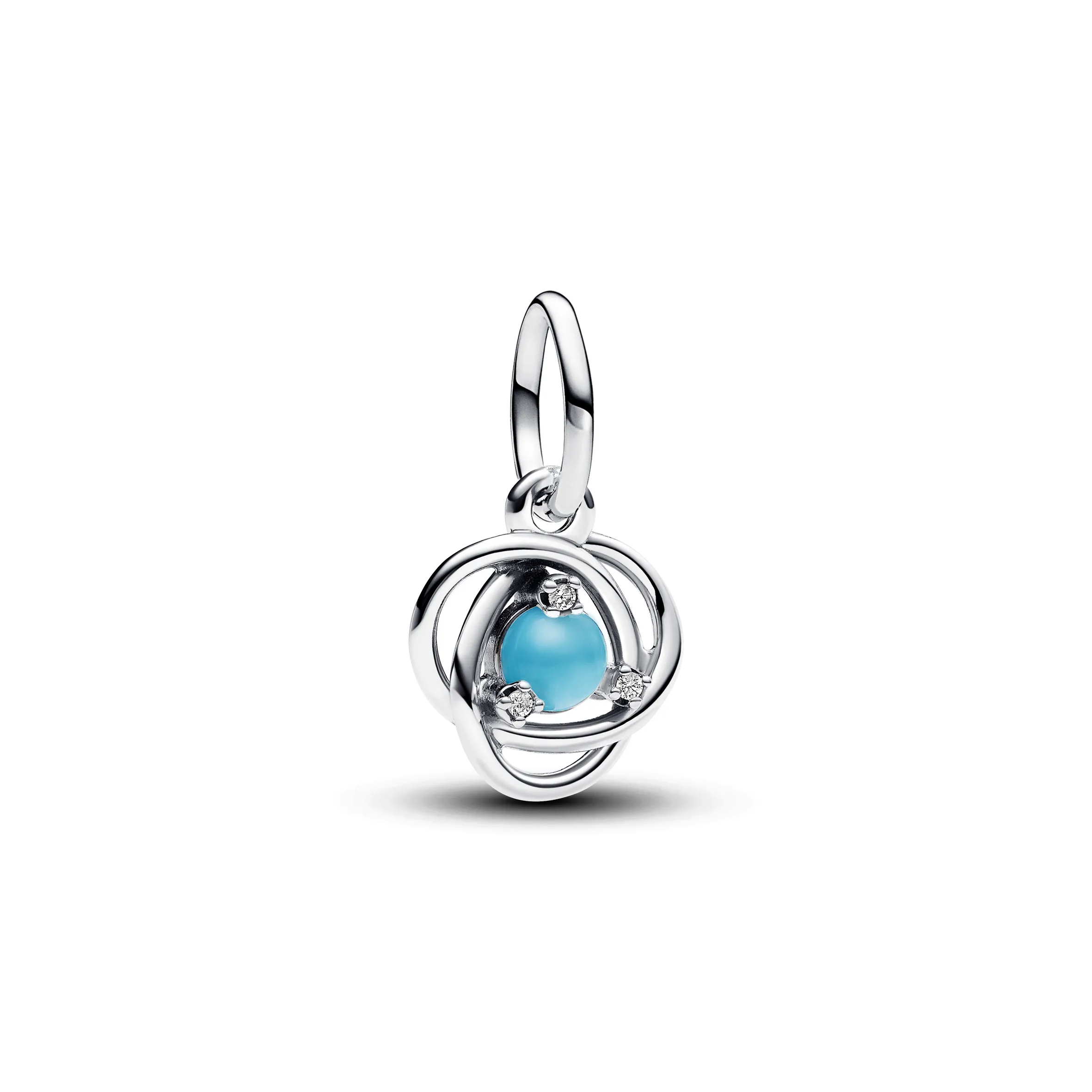 Charm Pendente Pandora Cerchio Eterno Turchese Dicembre