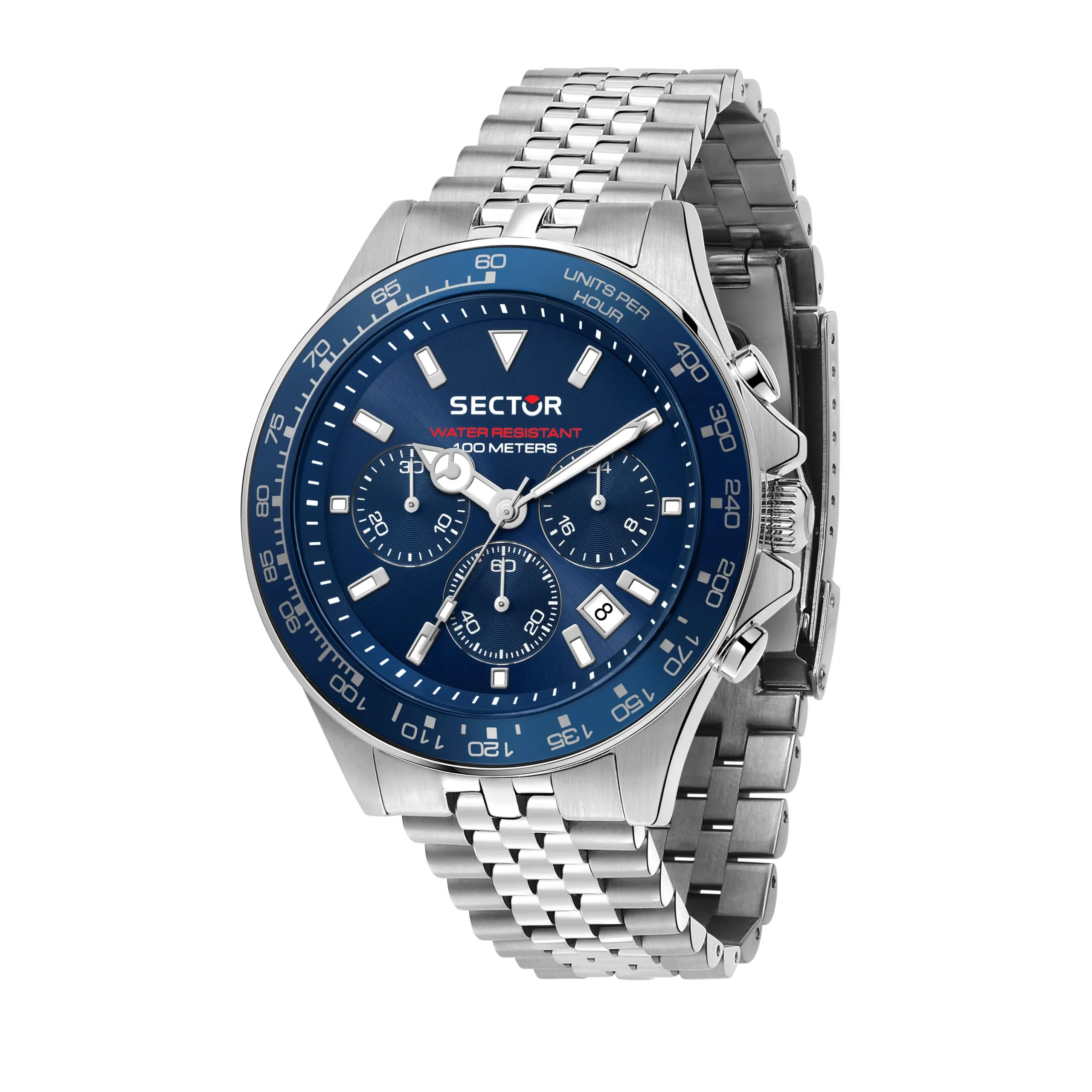 Orologio Uomo Sector 230 al Quarzo con Quadrante Blu 43 mm