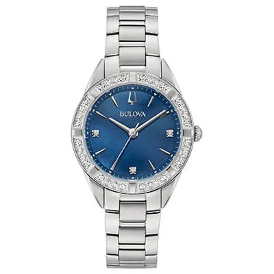 Orologio Donna Bulova Sutton Lady al Quarzo con Quadrante Blu 32 mm