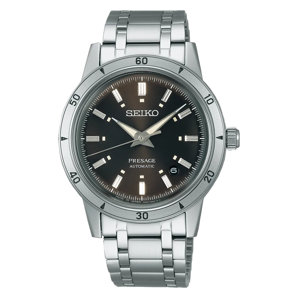 Orologio Uomo Seiko Presage Automatico con Quadrante Marrone 39 mm