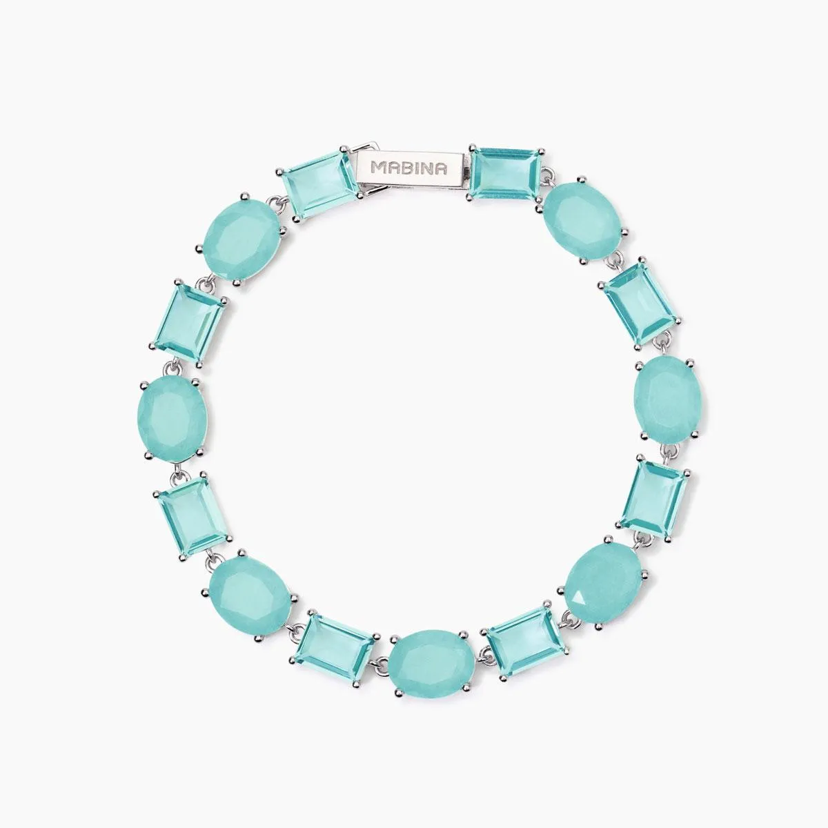 Bracciale Donna Mabina con Fusion Stone Glass Azzurro