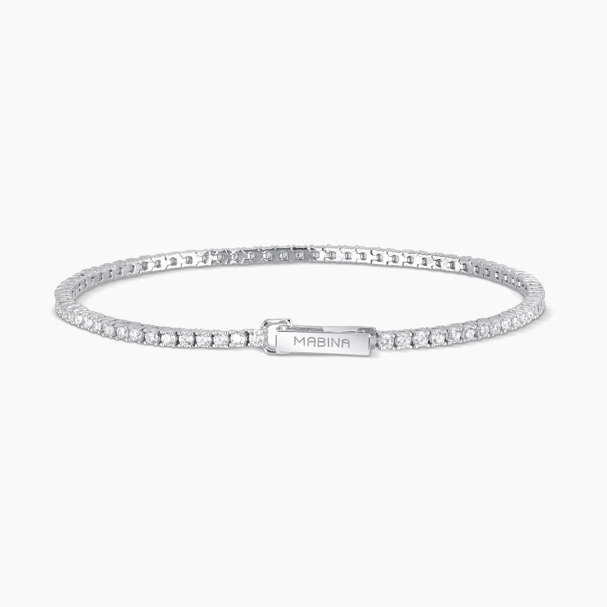Bracciale Donna Mabina Tennis in Argento con Zirconi