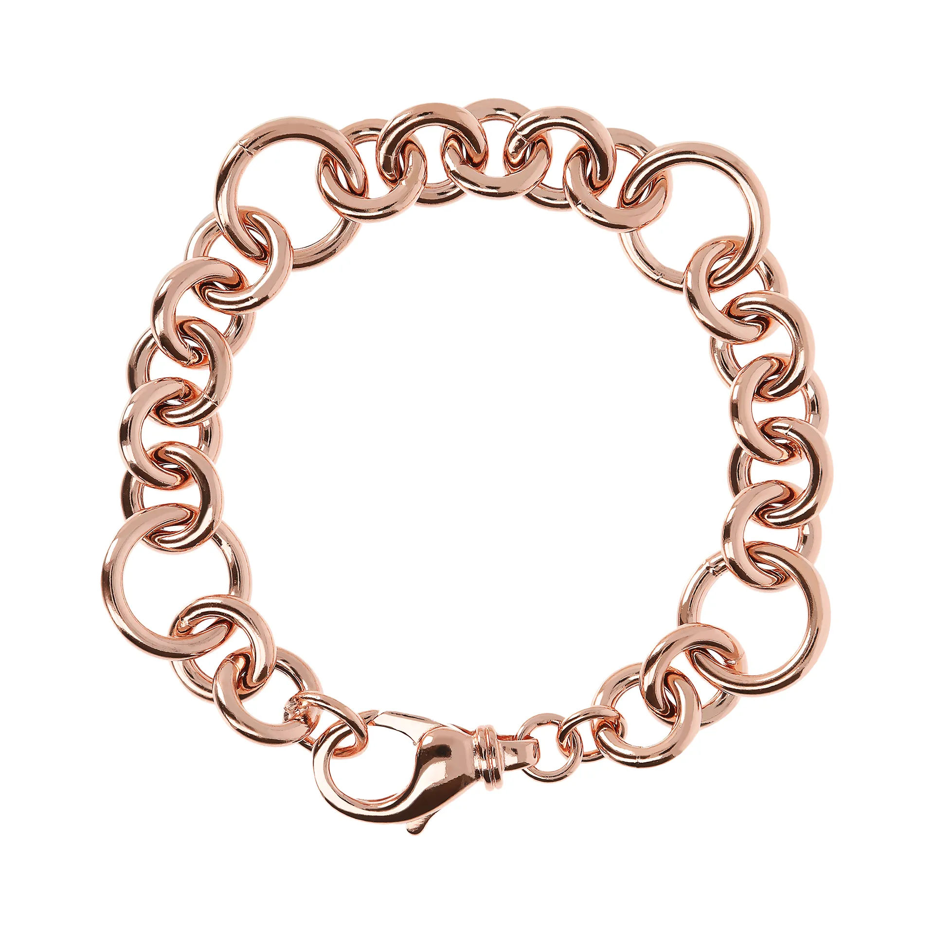 Bracciale Donna Bronzallure Catena Rolò con Anelli