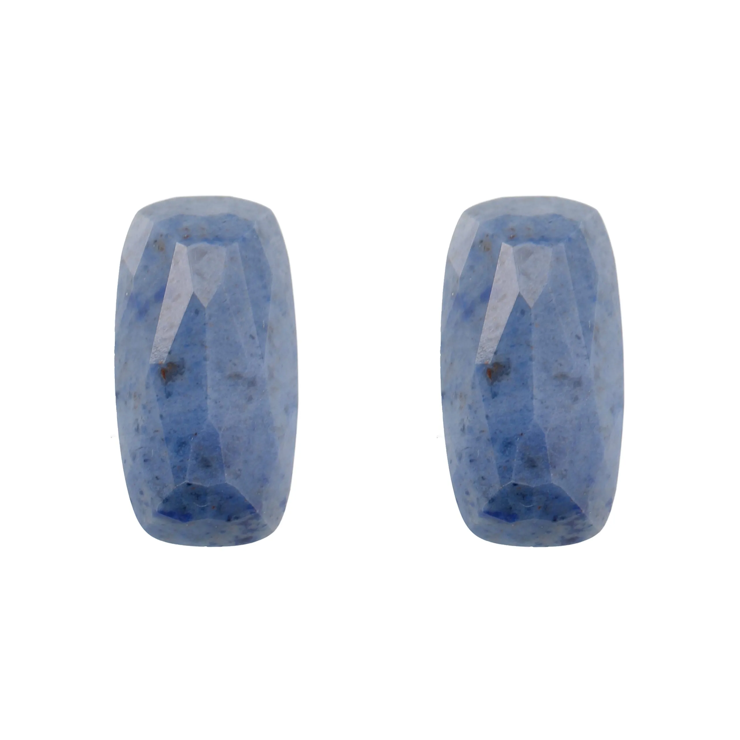 Orecchini Donna a Lobo Bronzallure con Pietra Naturale Rettangolare