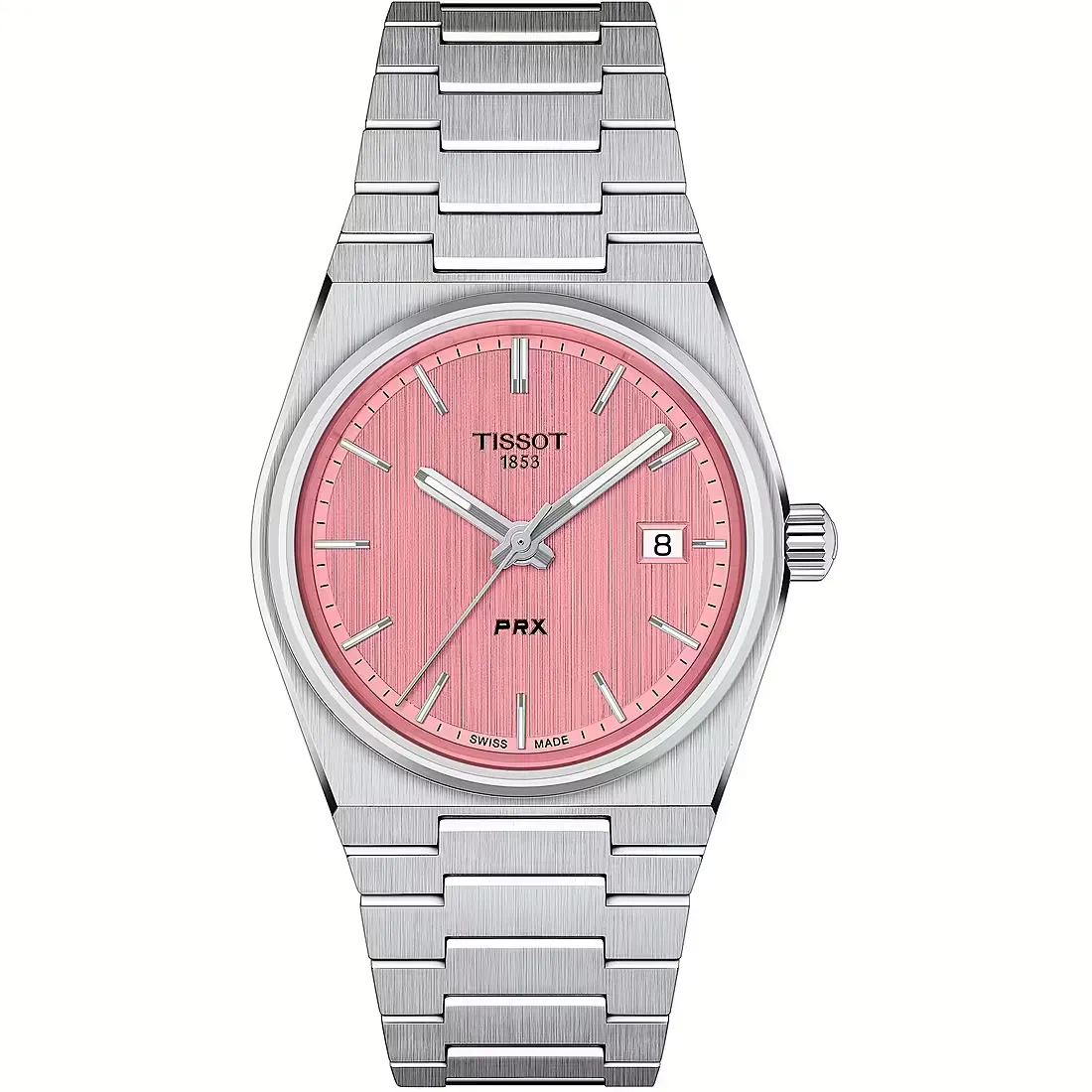 Orologio Unisex Tissot Prx al Quarzo con Quadrante Rosa 35 mm