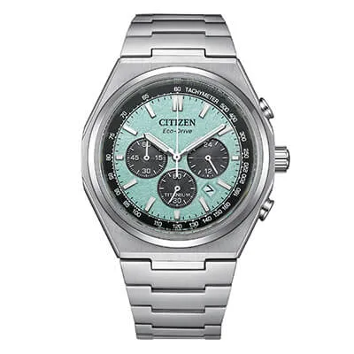 Orologio Uomo Citizen Eco-Drive Super Titanio con Quadrante Turchese  42 mm