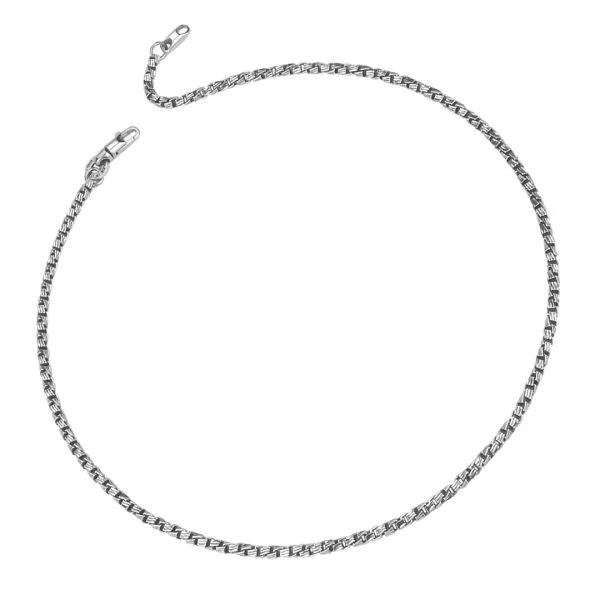 COLLANA BOCCADAMO A CATENA VENEZIANA DIAMANTATA  - MGR112