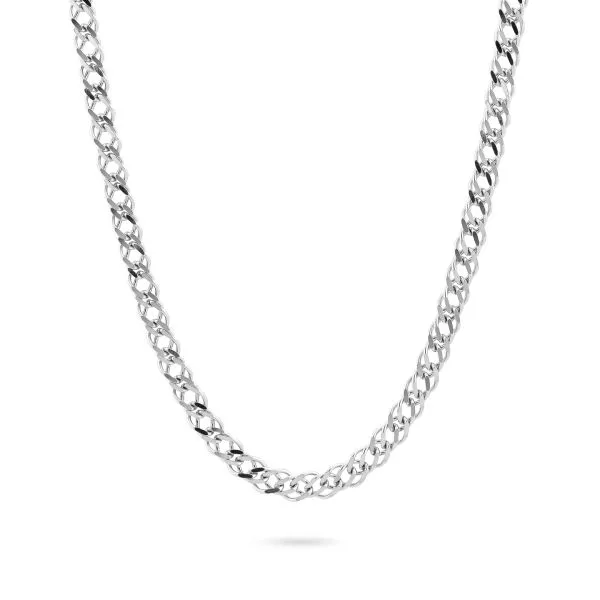 Collana Uomo Boccadamo Maglia Rombo Doppio