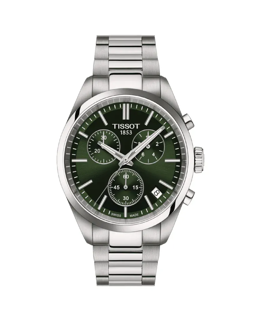 Orologio Uomo Tissot Pr 100 Chronograph al Quarzo con Quadrante Verde 40 mm