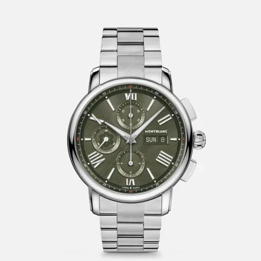 Orologio Uomo Montblanc Star Legacy Chronograph Day & Date Edizione Limitata 800 Esemplari Automatico con Quadrante Verde 43 mm