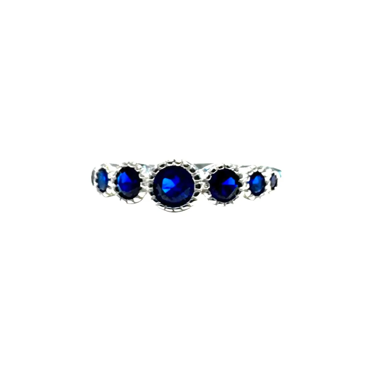 ANELLO CRISTALLI BLU