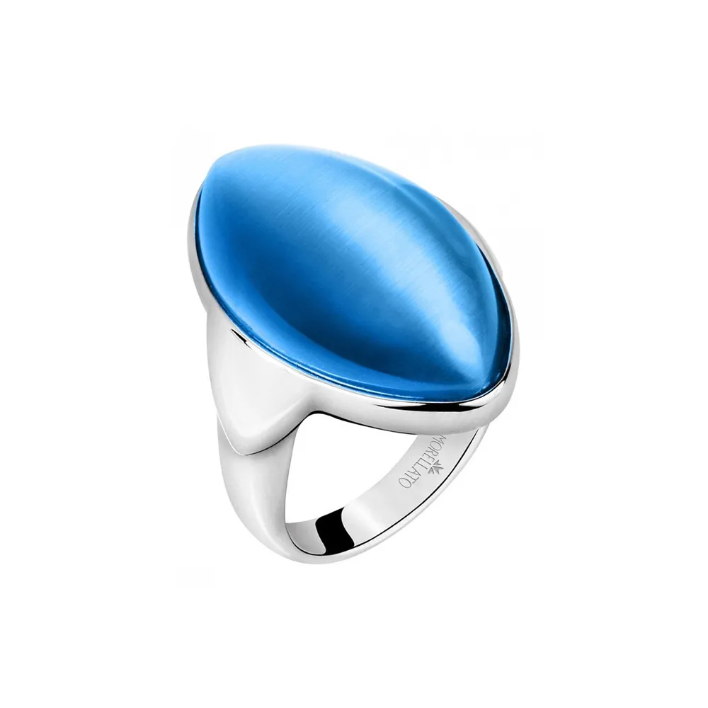 Anello Donna MORELLATO PROFONDA SALZ22018 Acciaio Occhio di Gatto Blu 18 FIV