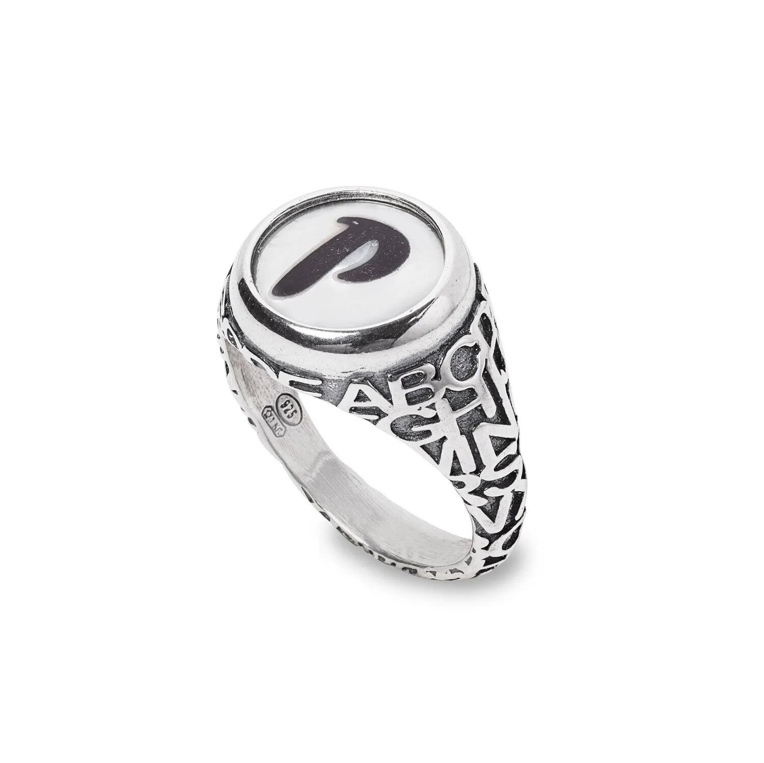 Anello Lettera P