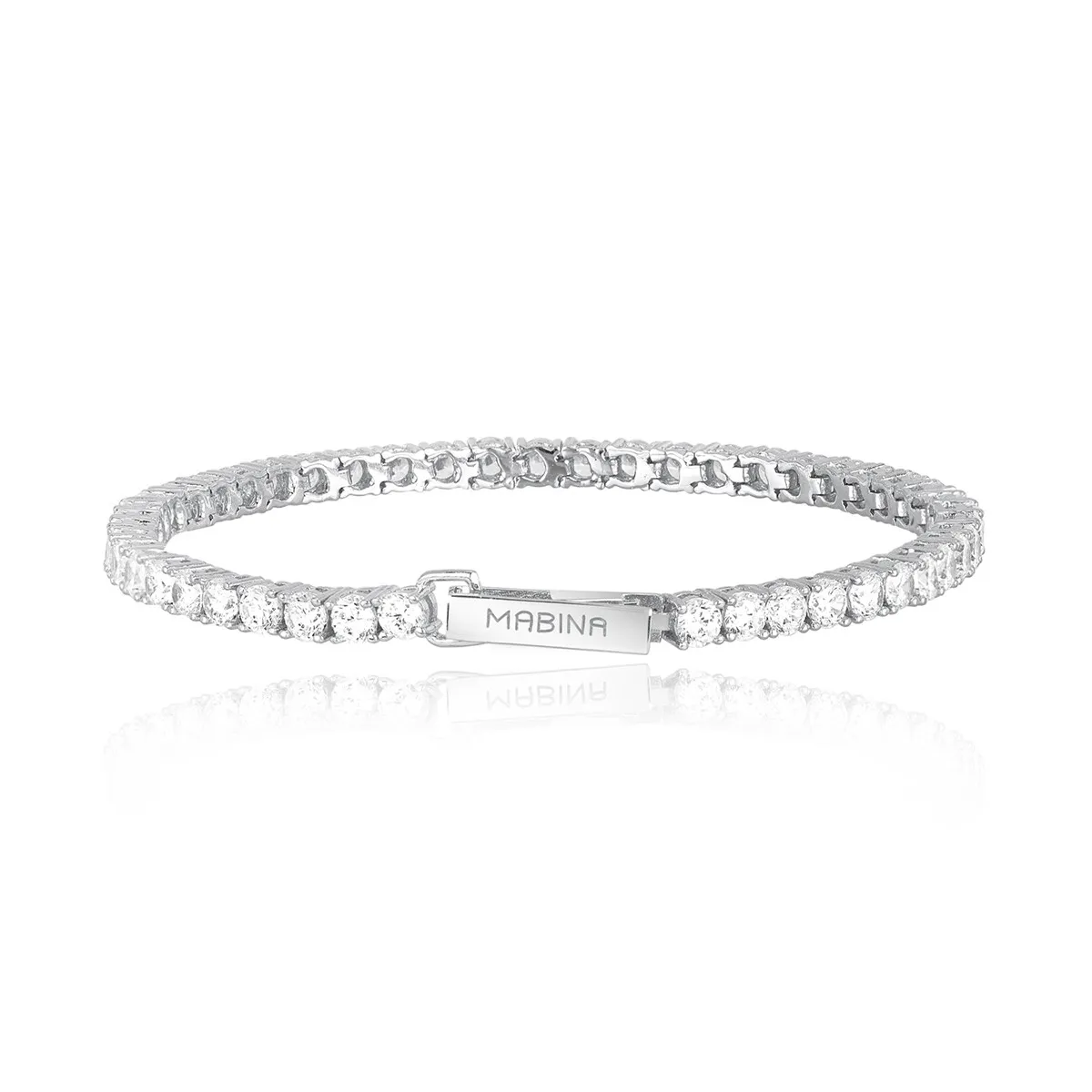 Bracciale tennis donna con zirconi  - Mabina Gioielli