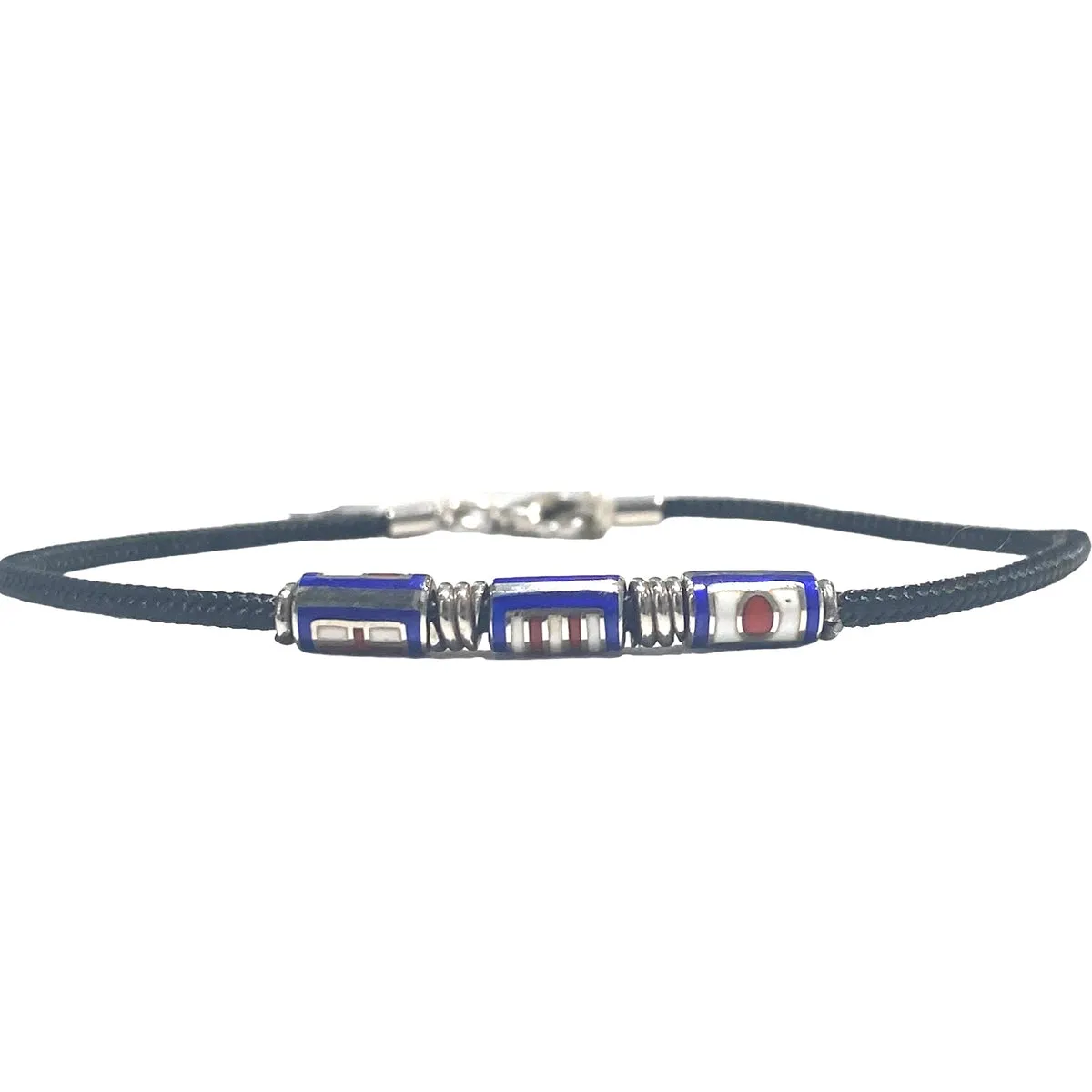 BRACCIALE BANDIERE E CORDINO