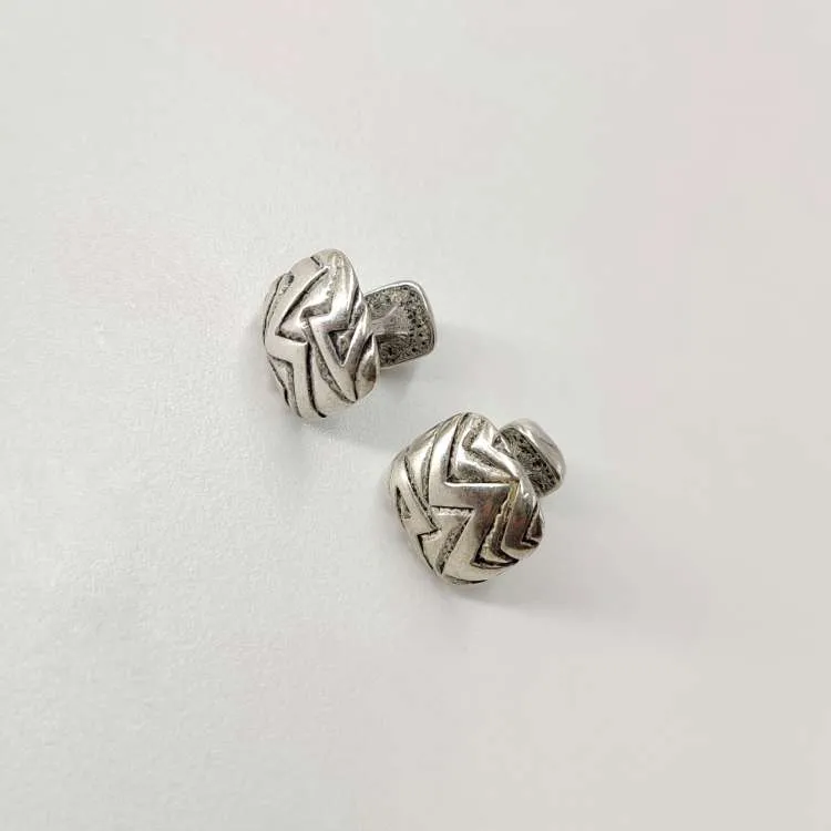 Gemelli Zigzag in argento