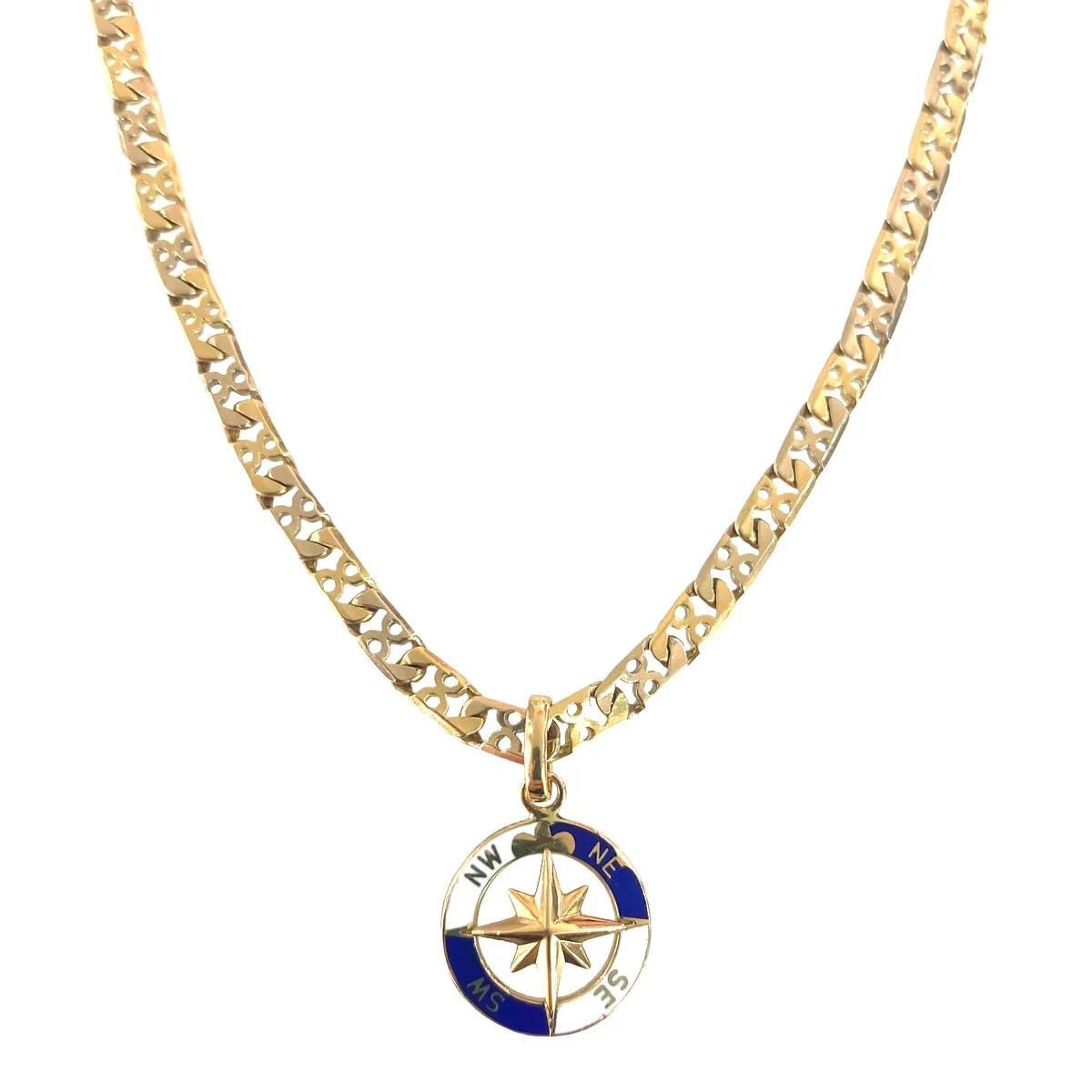 CATENA UOMO CON CIONDOLO SMALTATO