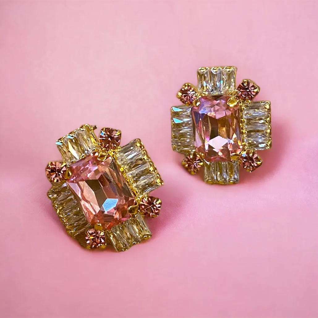 Orecchini Diamond Accessori Giuditta mini pink