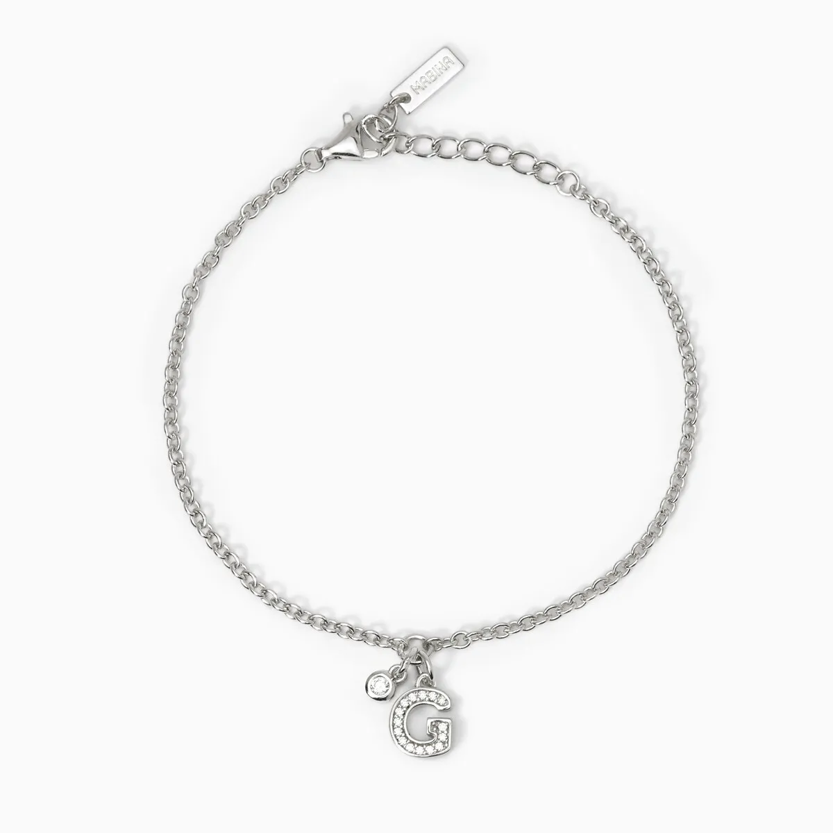 Bracciale argento lettera G