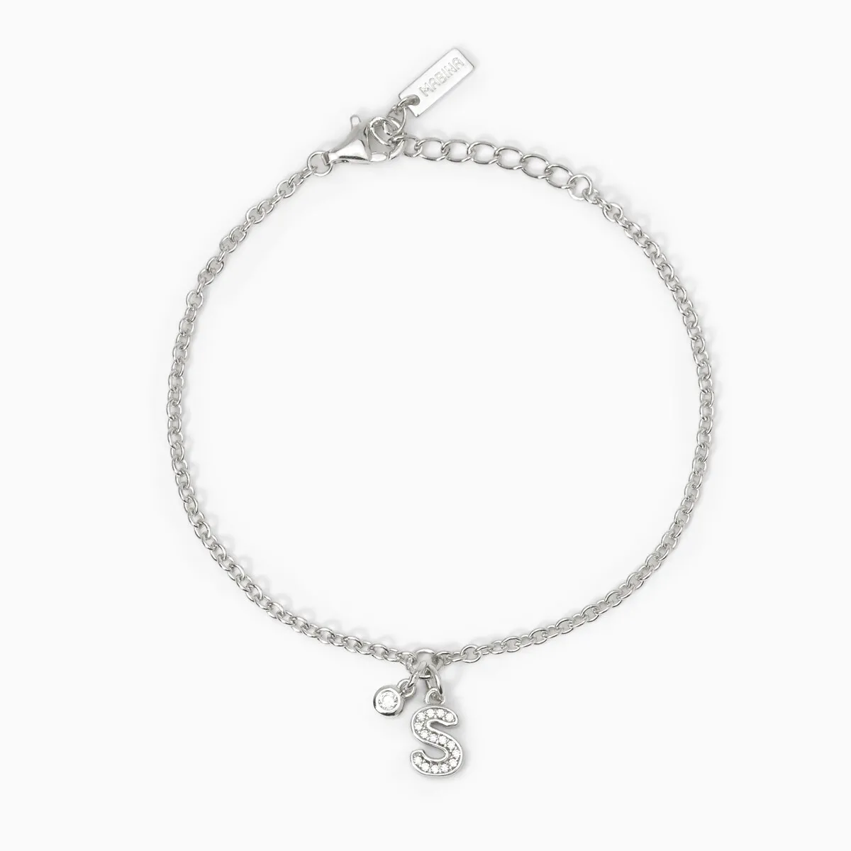 Bracciale argento lettera S